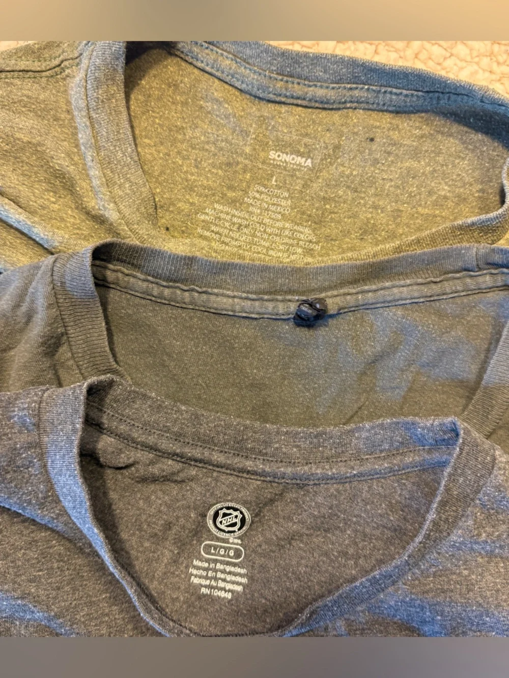 Sonoma Heathered Charcoal Gray Tee Trio - Picture 2 of 6